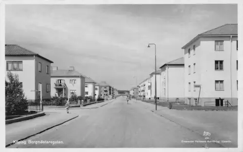Schweden Koeping Borgmaestaregatan Straße Vintage Postkarte
