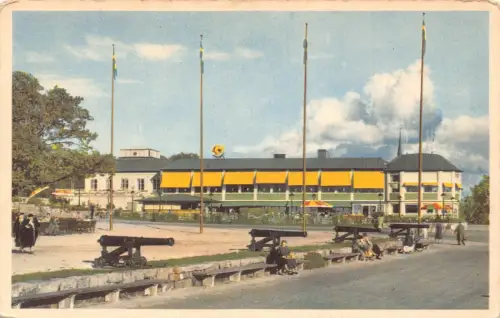 Schweden Skansen Stockholm Solliden Canons Vintage Postkarte
