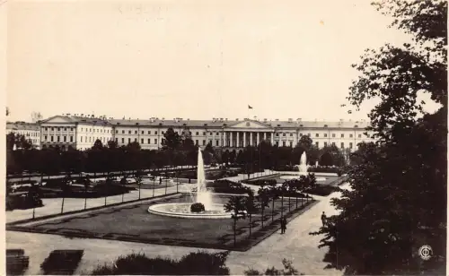 A995 Russland Moskau Leningrader Platz bei Smolny Vintage Postkarte