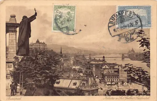 L149 Ungarn 1922 Budapest Vintage Postkarte