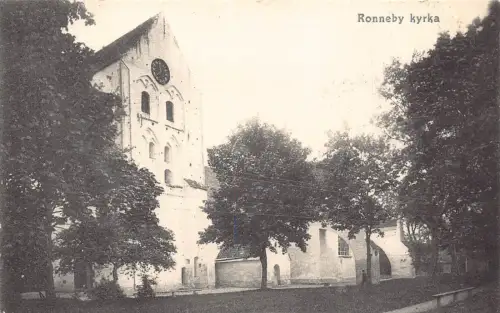 A999 Schweden Ronneby kyrka Kirche Vintage Postkarte