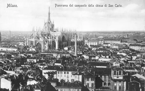 A039 Italien Milano Panorama dal Campanile della chiesa di San Carlo Postkarte