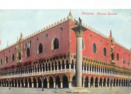 A039 Italien Venedig Venezia Palazzo Herzog Palast Vintage Postkarte