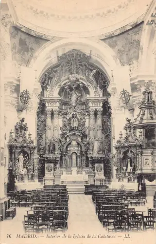 A991 Spanien Madrid Kirche Interior de la Iglesia de los Calatavos Postkarte