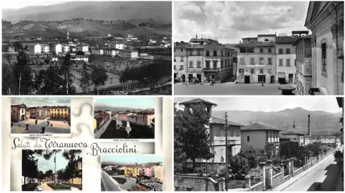 Italien Terranuova Bracciolini RPPC Lot 4 alte Postkarten B846