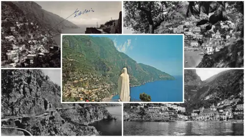 Italien Positano Lot 5 alte Postkarten B846