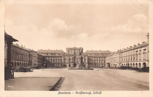 A167 Deutschland Mannheim Großherzogl Schloss Vintage Postkarte