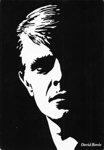 L291 Musik Sänger Rock David Bowie Postkarte