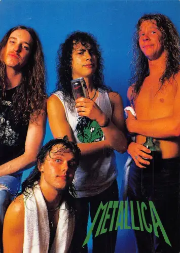 L291 Musik Band Heavy Metal Metallica James Hetfield Postkarte