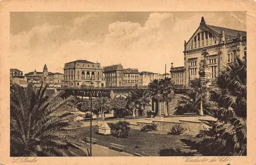 L251 Brasilien S. Paulo Viaducto do chá Vintage Postkarte