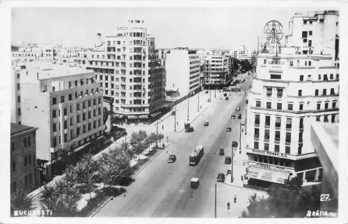 A854 Rumänien Bucuresti Bukarest Bratianu Straße Rudolf Mosse SA Bayer Postkarte