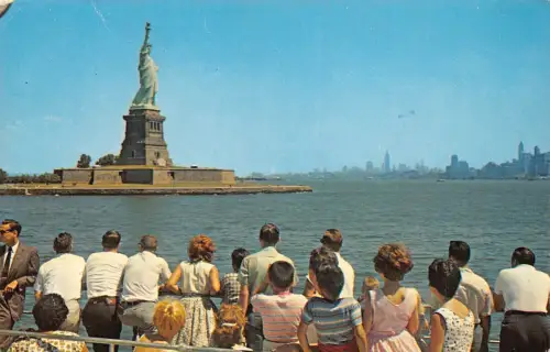 A856 US The Statue of Liberty New York City 1989 Vintage Postkarte