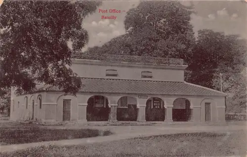 A857 Indien Post Office Bareilly Vintage Postkarte