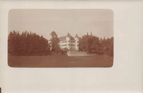 A232 Deutschland Echt Foto unbekanntes Schloss vielleicht Hotel Vintage Postkarte