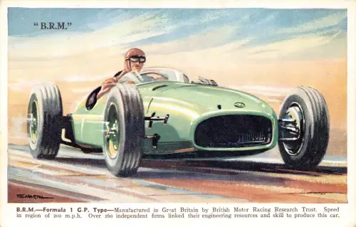 L547 BRM Formel 1 GP Rennwagen Auto Oldtimer Postkarte