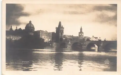A864 Tschechien Praha Prag Altstadt Brückenturm RPPC Postkarte