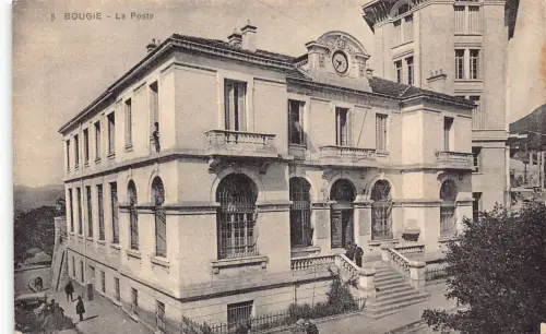 A864 Algerien Bougie Bejaia Post Office Clock Vintage Postkarte