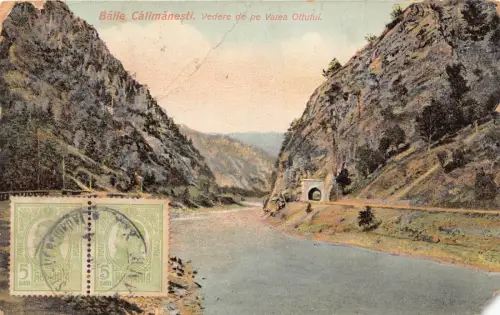 L314 Rumänien 1911 Baile Calimanesti Valea Oltului Vintage Postkarte