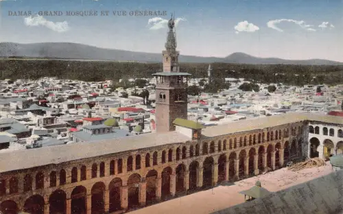 L315 Syrien Damaskus Große Moschee Vintage Postkarte
