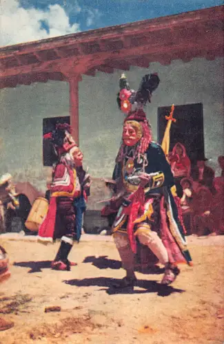 Guatemala Baile de la Conquista traditioneller Tanz indianische ethnische Postkarte B908