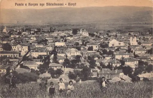 Albanien 1920 Pamia e Korces nga Shenthanasi Korce Boys Postkarte B910