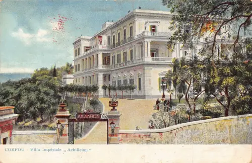 Griechenland Corfou Villa Imperiale Achilleion Korfu Postkarte B909