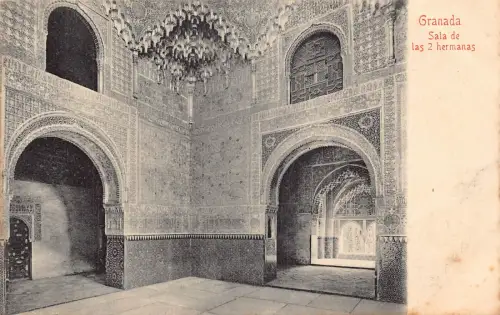 A868 Spanien Granada Sala de las 2 Hermanas Vintage Postkarte