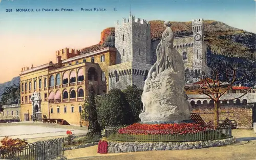 A870 Monaco Prince Palace Palais du Prince Vintage Postkarte
