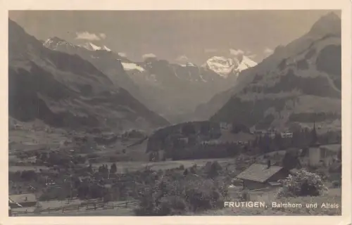 Schweiz 1925 Frutigen Balmhorn und Altels alte Postkarte