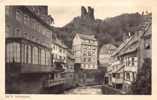 B137 Deutschland 1917 Monschau Montjoie Kanalansicht WWI Feldpostkarte