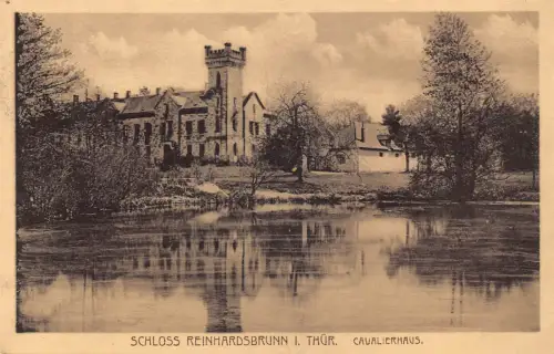 B137 Deutschland 1916 Schloss Reinhardsbrunn i Thuer Kavalierhaus 1. Weltkrieg Feldpostkarte