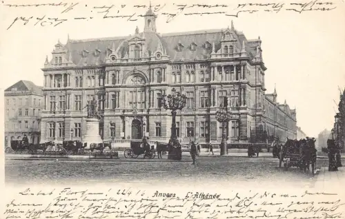 B138 Belgien Anvers Antwerpen L'Athenee 1916 WWI Field Vintage