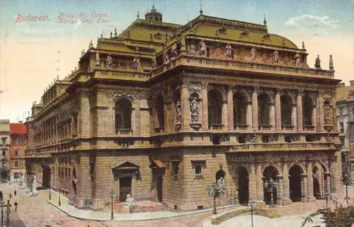 B138 Ungarn 1916 Budapest Magy Kir Opernhaus 1. Weltkrieg Feldpostkarte