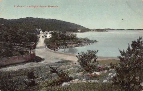 B160 Bermuda Blick auf Harrington Sound Vintage Postkarte
