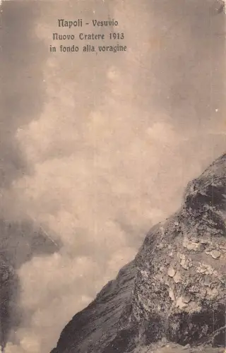 B145 Italien Napoli Neapel Vesuv Vesuv Nuovo Cratere 1913 Postkarte
