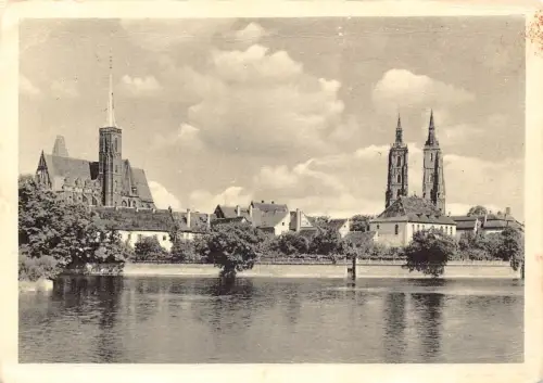 B134 Polen Breslau Breslau Dominsel Dom Vintage Postkarte