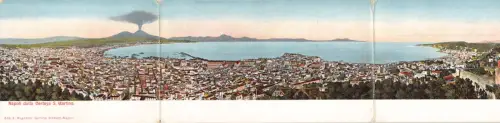 B140 Italien Napoli della Certosa S Martino Neapel Panorama Postkarte
