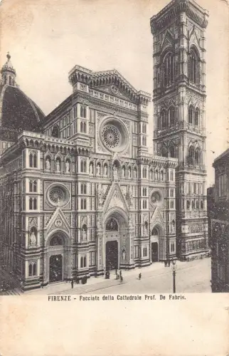 B147 Italien Firenze Florenz 1923 Facciata della Cattedrale Kathedrale Postkarte
