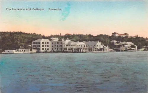 B160 Bermuda The Inverurie and Cottages Vintage Postkarte