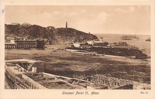 B617 Yemen Aden Steamer Point Vintage Postkarte