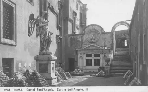 L071 Italien Roma Engelsburg Vintage Postkarte