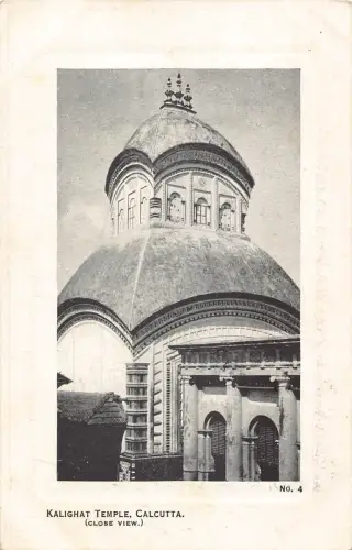 A873 Indien Kalighat Tempel Kalkutta Nahansicht Passepartout Postkarte