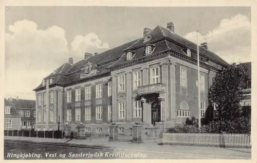 L070 Denmark Ringkjoping Bank? Postkarte