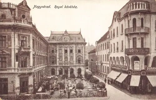 L509 Rumänien Nagyvarad Oradea 1916 Royal Cafe Vintage Postkarte