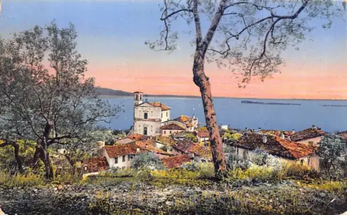 L071 Italien Gardasee Gardone di Sopra e Jsola di Garda 1923 Vintage Postkarte