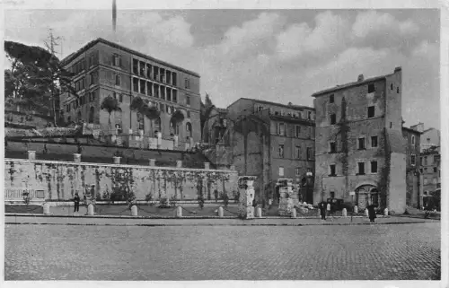L071 Italien Rom Via del Mare Monte Tarpeo 1934 Vintage Postkarte