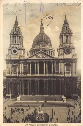L069 England London St Paul's Cathedral 1932 Postkarte