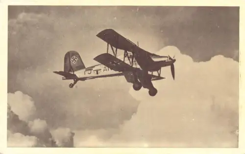 L004 Deutschland Fieseler Flugzeug WWII Postkarte