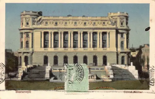 Rumänien 1927 Bukarest Bucuresti Cercul Militär Postkarte