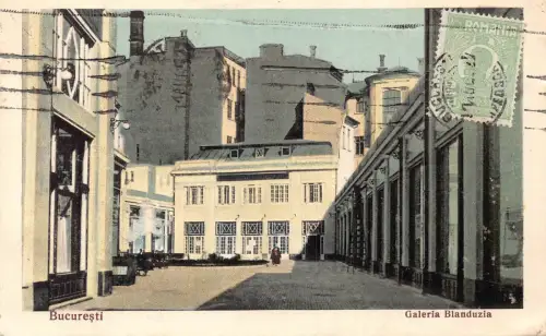 Rumänien 1927 Bucuresti Bukarest Galeria Blanduzia Galerie Postkarte